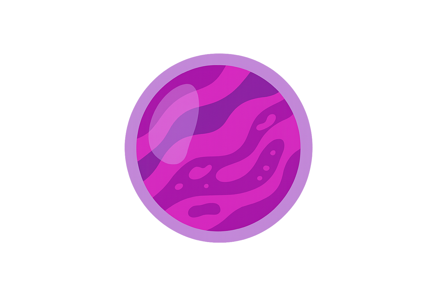 Purple Swirl Planet